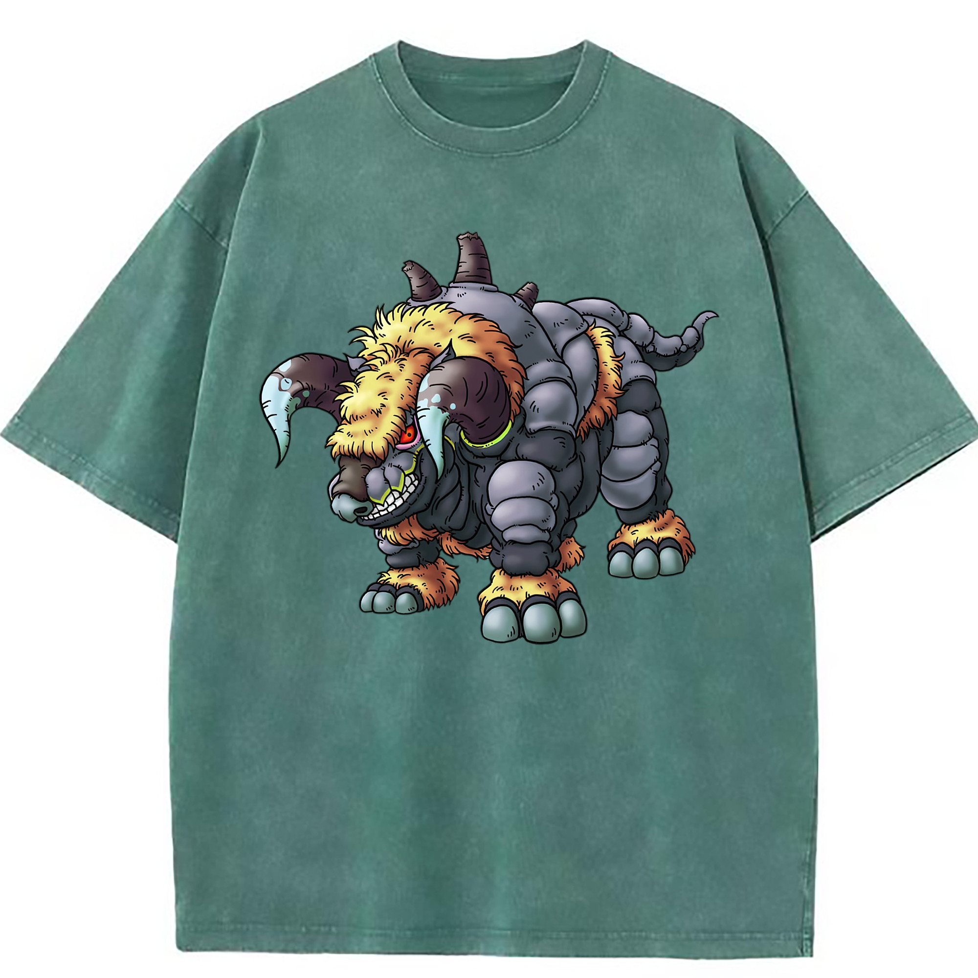 （画像用） ドラゴンクエスト Doragon Kuesuto Dragon Quest 綿100% ヴィンテージ風 半袖Tシャツ（フロントプリント）